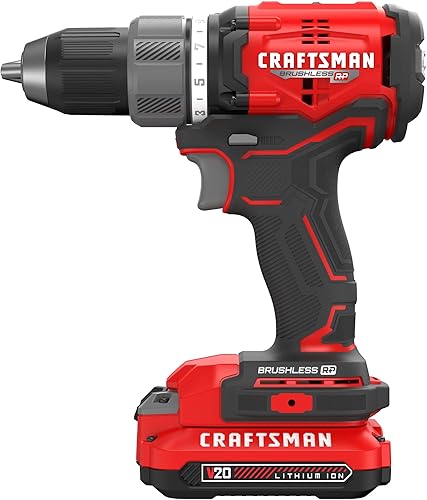 Miniatura 3 de CRAFTSMAN RP+ Kit de taladro/destornillador inalámbrico, con 2 baterías y cargador, sin escobillas (CMCD713C2)