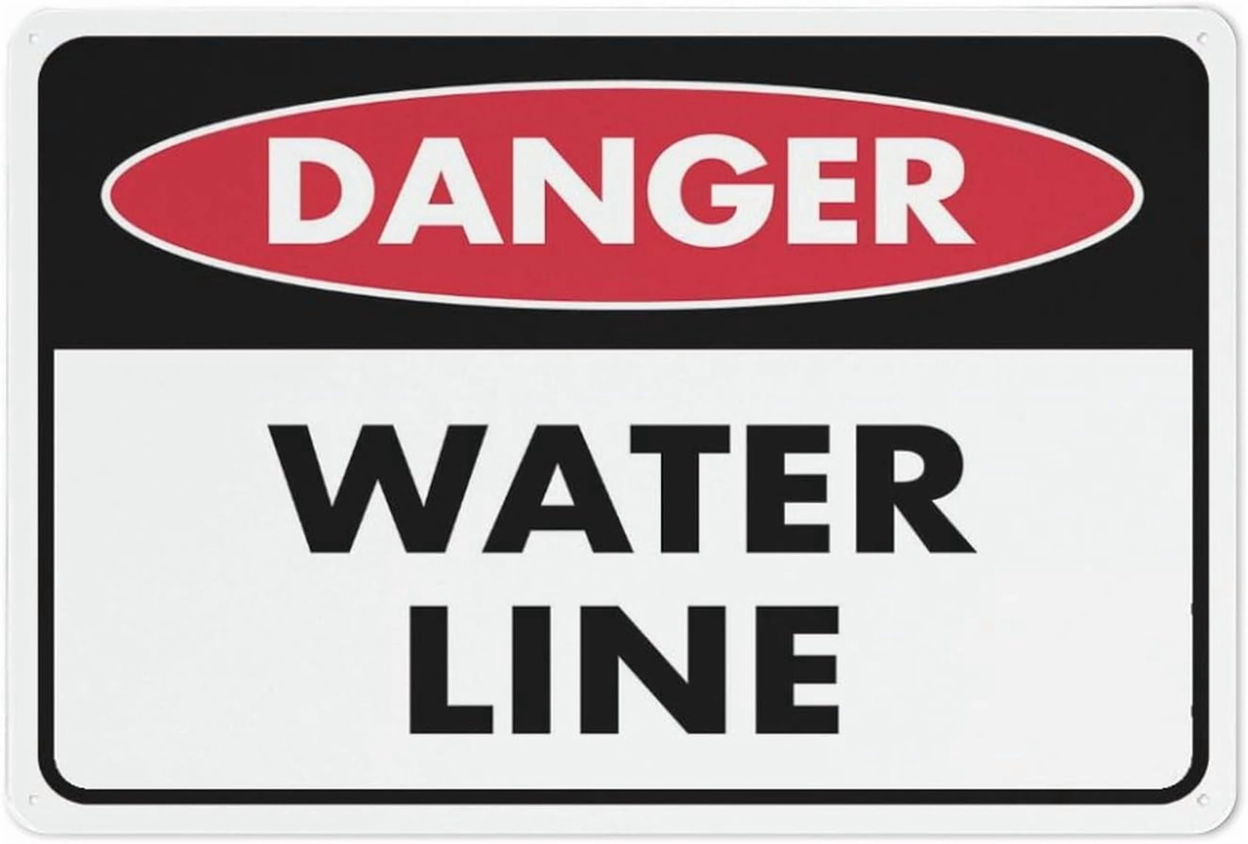 (2-Pack) Metal Tin Sign Danger Wear Goggles & Rubber Gloves When Handling Chemicals Sign 12X8 Inches, Weather Resistant, Weatherproof, Indoor Or Outdoor