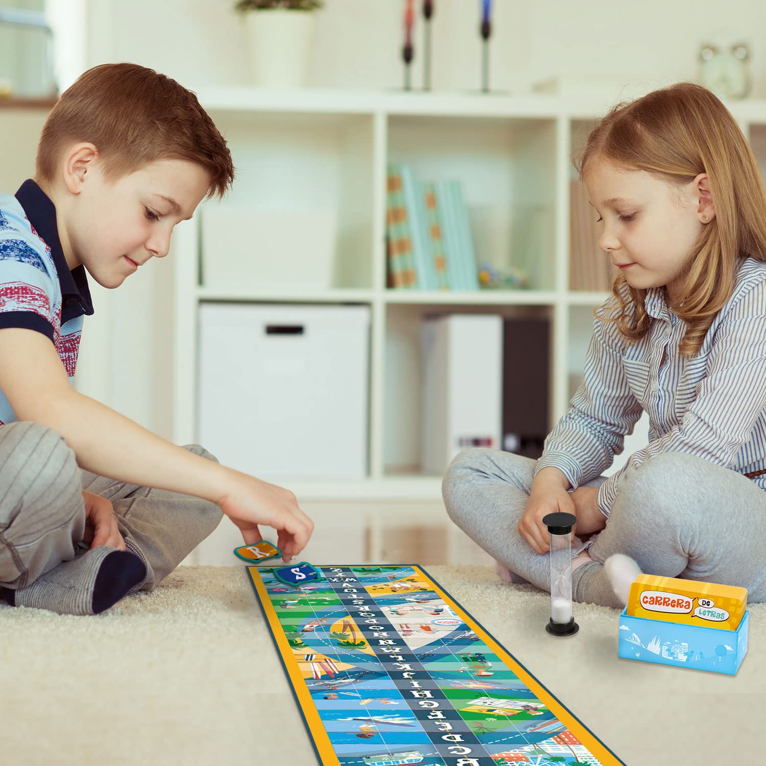 Ludilo - Carrera De Letras | Juegos De Mesa Niños 7 Años O Más | Juegos Reunidos con 108 Tarjetas | Juego Mesa De Cooperación De 2 A 8 Jugadores | Regalos Niño De 7 Años O Más