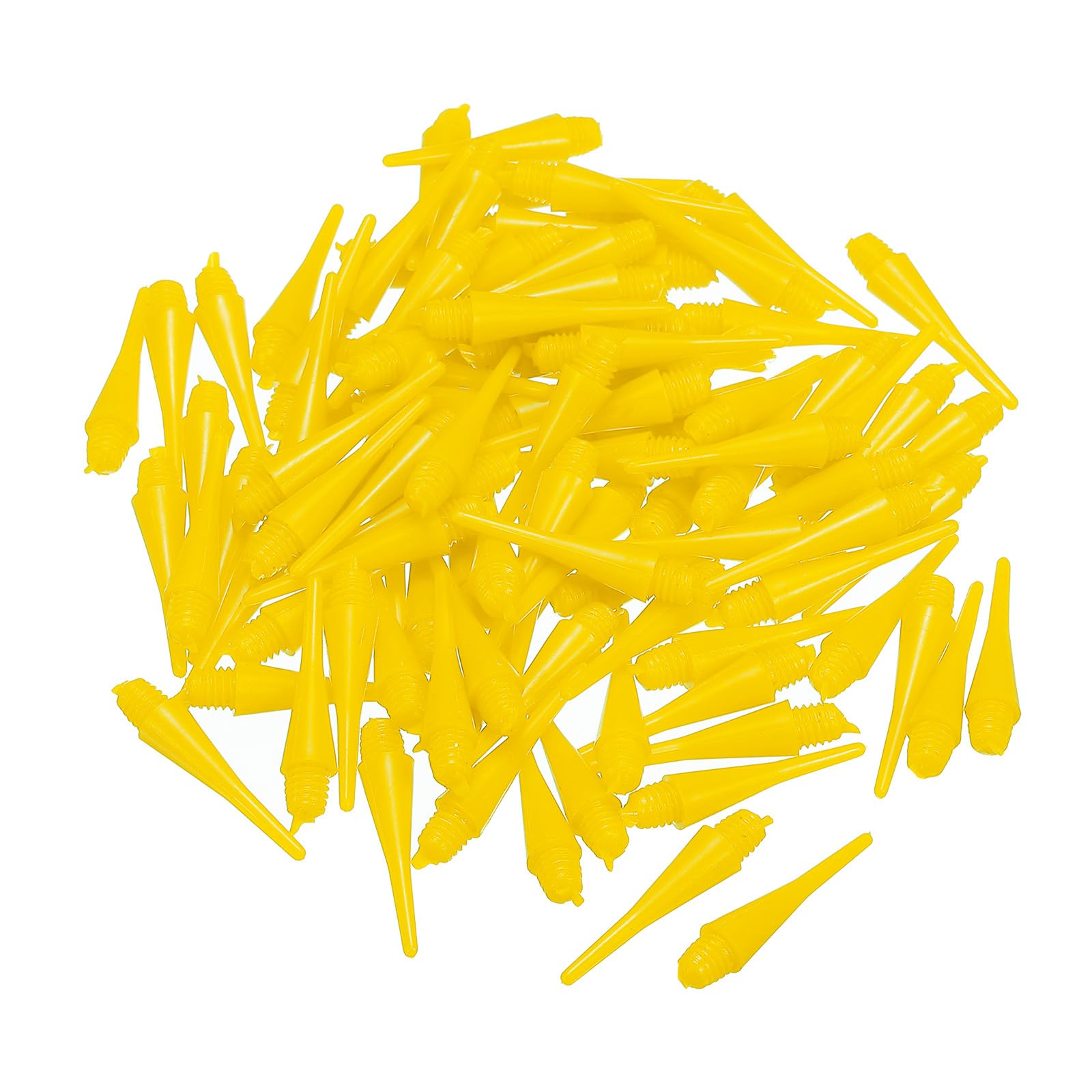 YOKIVE 50 Pcs Plastic Dart Tips, Game 2BA Thread Soft Darts Tips Replacements, Yellow - Image 3