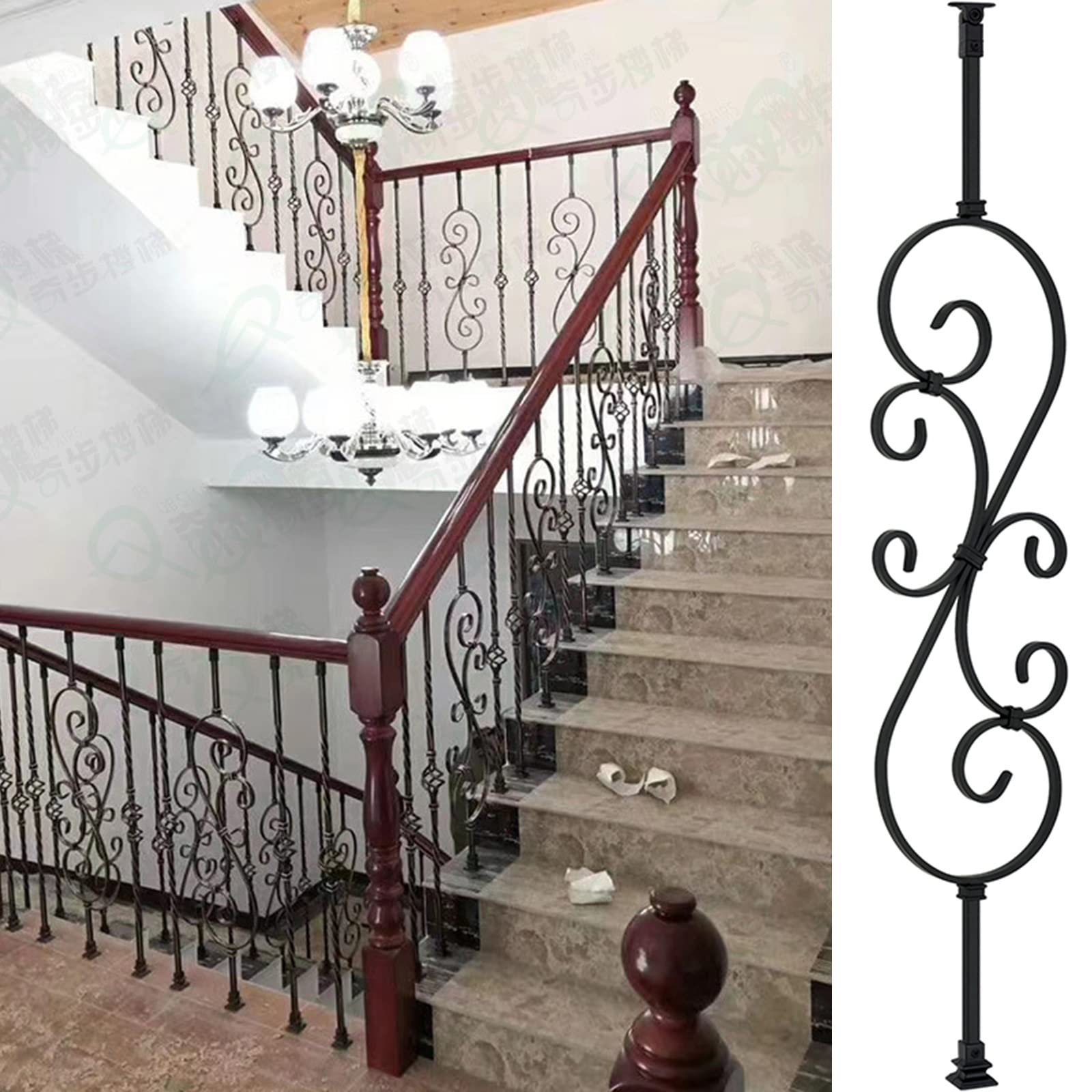 Buy Black Deckorators Baluster Column for Modern Patio Mall Entryway