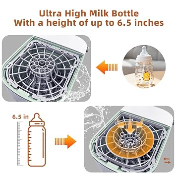 EaseClean Bottle Washer Pro | All-in-One Bottle Washer and Sterilizer and Dryer | Baby Bottle Washer for Bottles, Pump Parts & Baby Essentials | Replaces Hand Washing