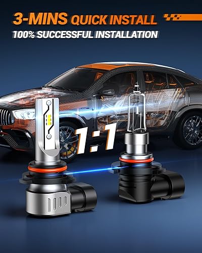 Vista 8 de SEALIGHT Bombillas LED antiniebla H11 H16 H8 o DRL, 14000 lúmenes, 6500 K, blanco frío, 600% de brillo, chips LED CSP H8 H11, luces antiniebla
