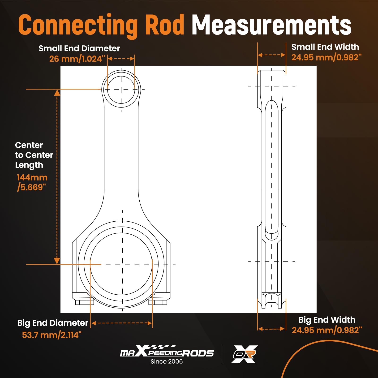 maXpeedingrods Bielle ad H Rovesciata in Acciaio 1.9L 8V TDI PD130 PD150