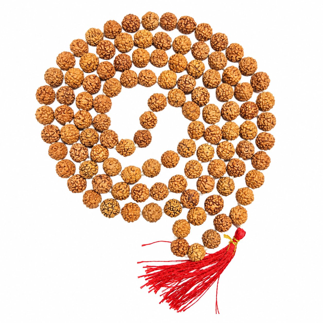 Natural 5 Mukhi Rudraksha Mala 8mm | Original Panch Mukhi Rudraksh Jap Mala | for Meditation, Pooja & Spiritual Healing-image-34