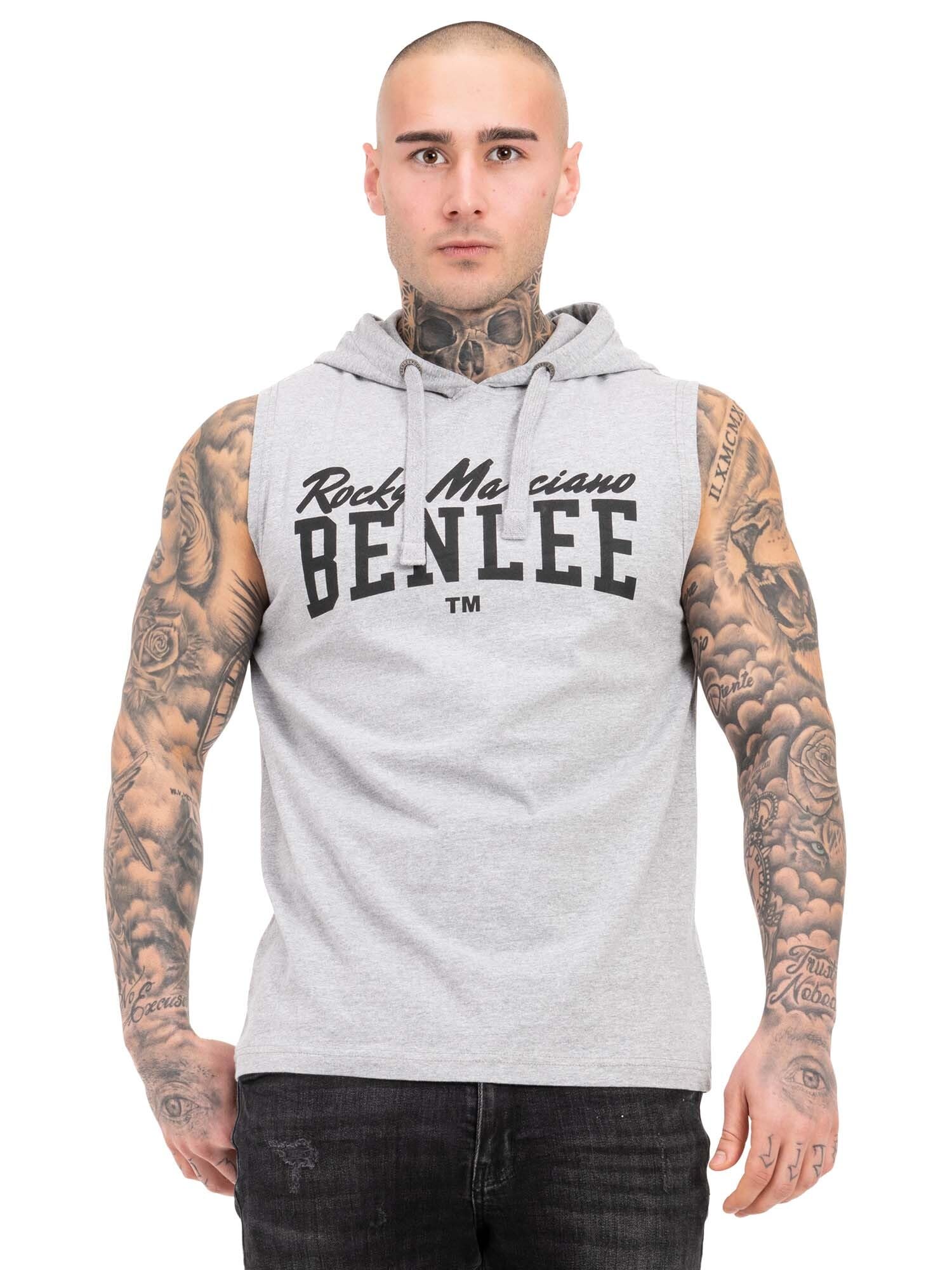 BENLEE Rocky Marciano Men's Darry T-Shirt, Marl Grey/Black, L