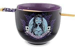 Tim Burton's Corpse Bride Emily Ceramic Ramen Dinnerware Set