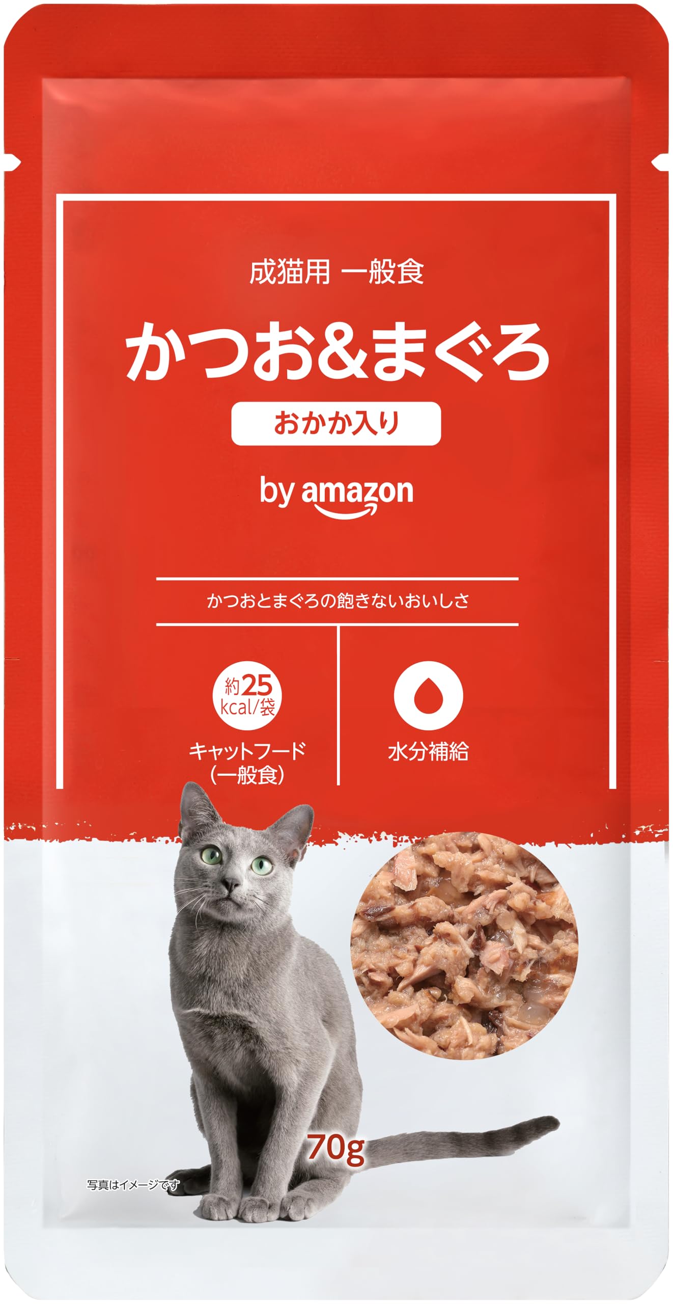 Amazon キャットフード ウェット パウチ 成猫用 かつお&まぐろしらす入り Amazon.co.jp: by Amazon キャットフード ウェット パウチ 成猫用 一般