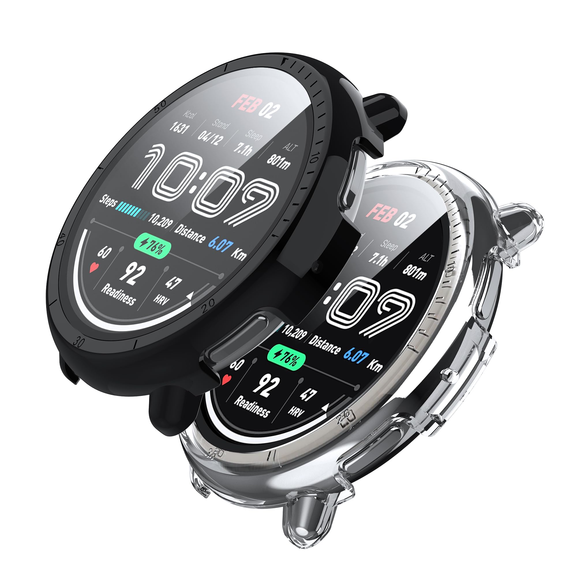 2 Pièces Dur PC Coque Pour Amazfit GTR Mini Avec Protection écran En