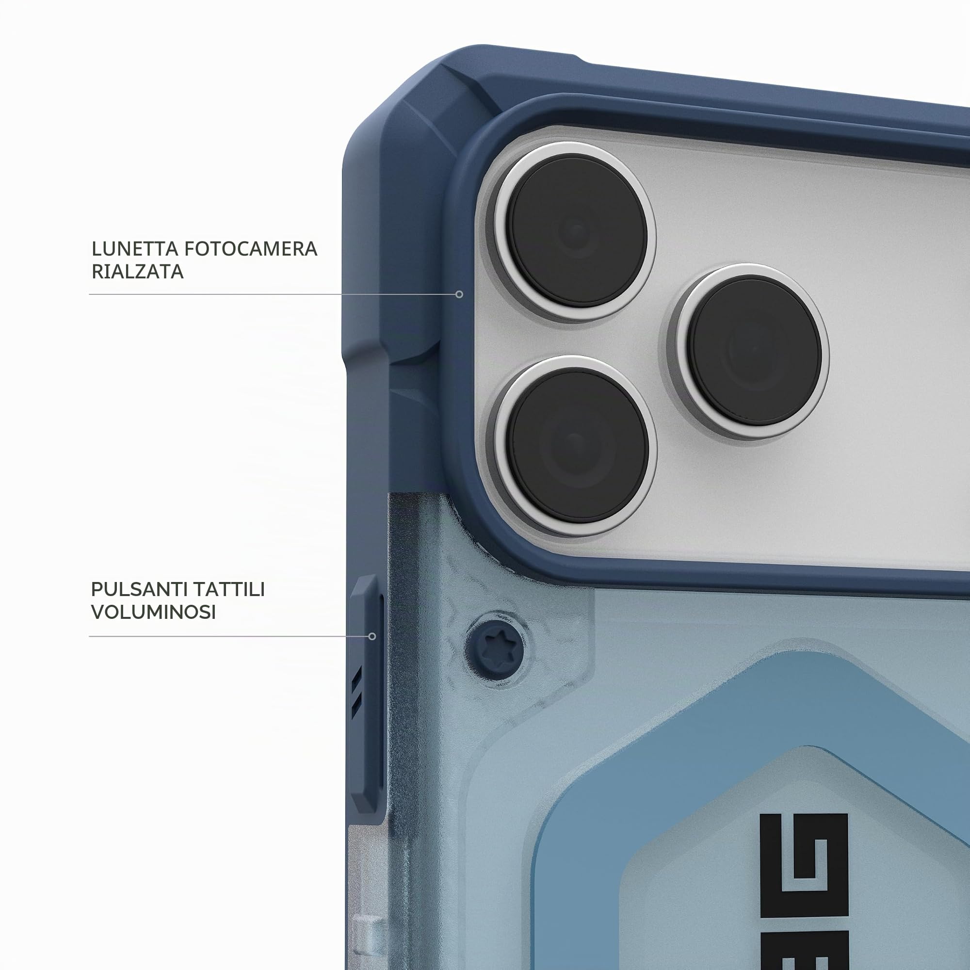 Urban Armor Gear Pathfinder MS Custodia + Cordino iPhone 17 Pro Max | Perfetta aderenza | Resistenza alle cadute di 5,4 m | Modulo magnetico | Bordi rialzati | Tutte le porte accessibili