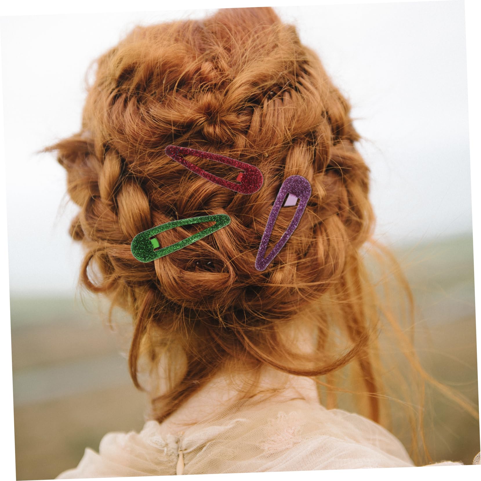 Barrettes à Cheveux Goutte 50 Pièces en Métal à Pression