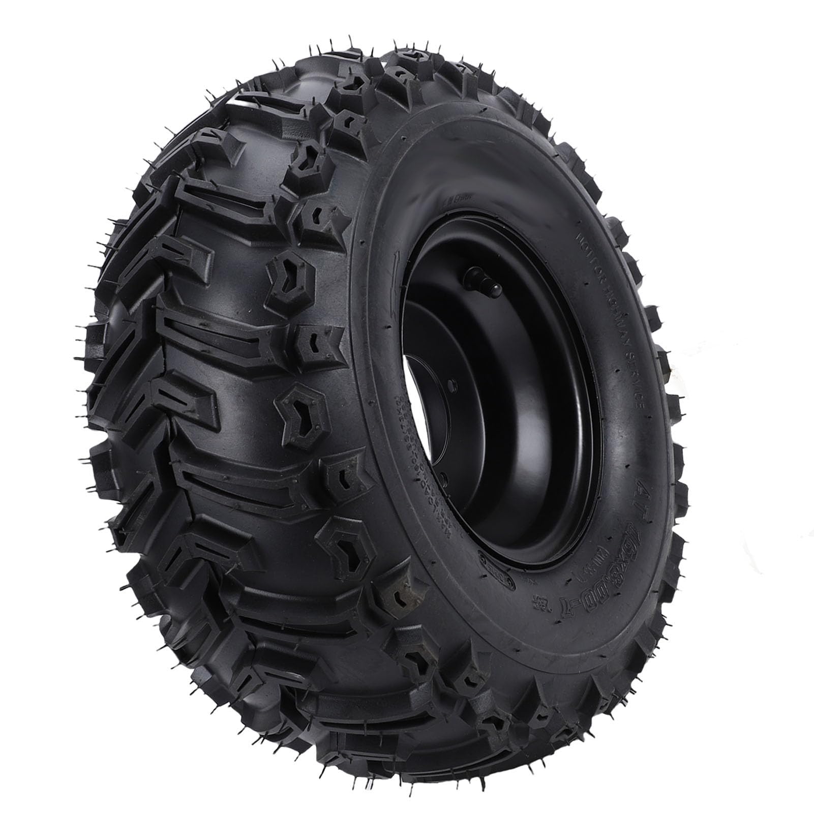 KIMISS 16x8 7 Tubeless-Reifen, Pannensicher, für Jedes Gelände, ATV, UTV, Quad, Go-Kart, Golfwagen, Robustes Gummi, 7 Zoll, 4 Löcher, Felge Links und Rechts