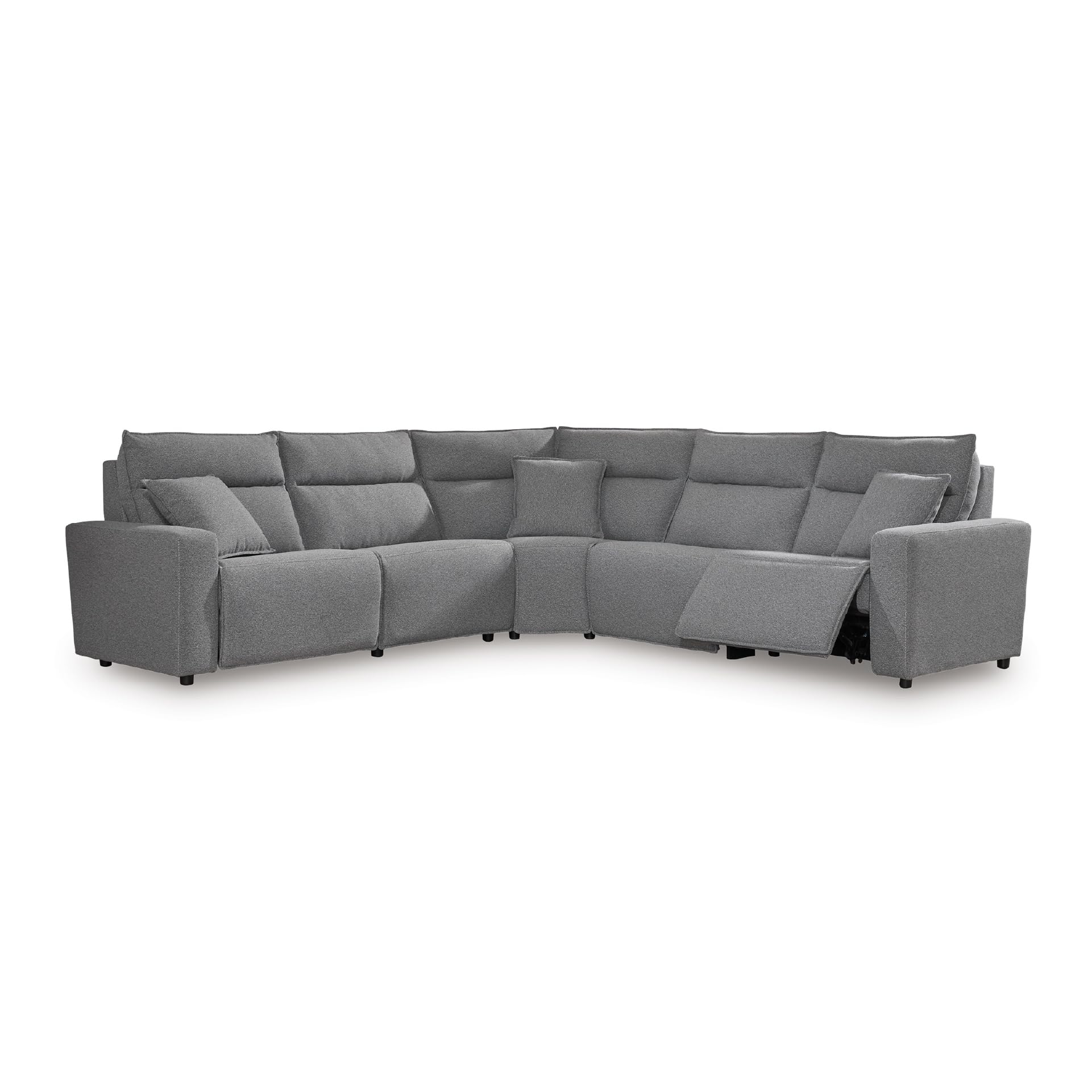 Signature Design by Ashley 5-Piece Power Reclining Sectional, Gray