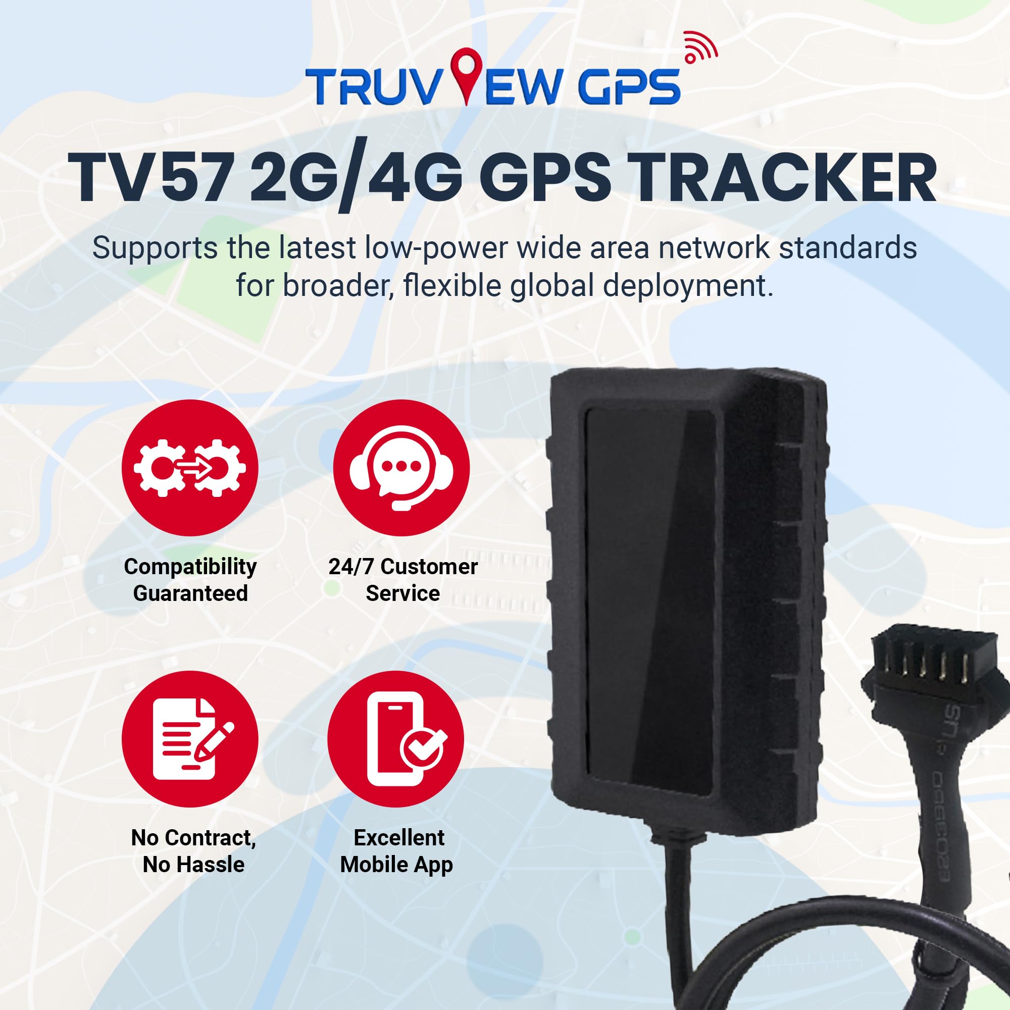 TV57 - Dispositivo di monitoraggio veicoli in tempo reale - tracker GNSS compatto impermeabile che supporta BLE 5.1 per il recupero di veicoli rubati, il monitoraggio della moto e altre