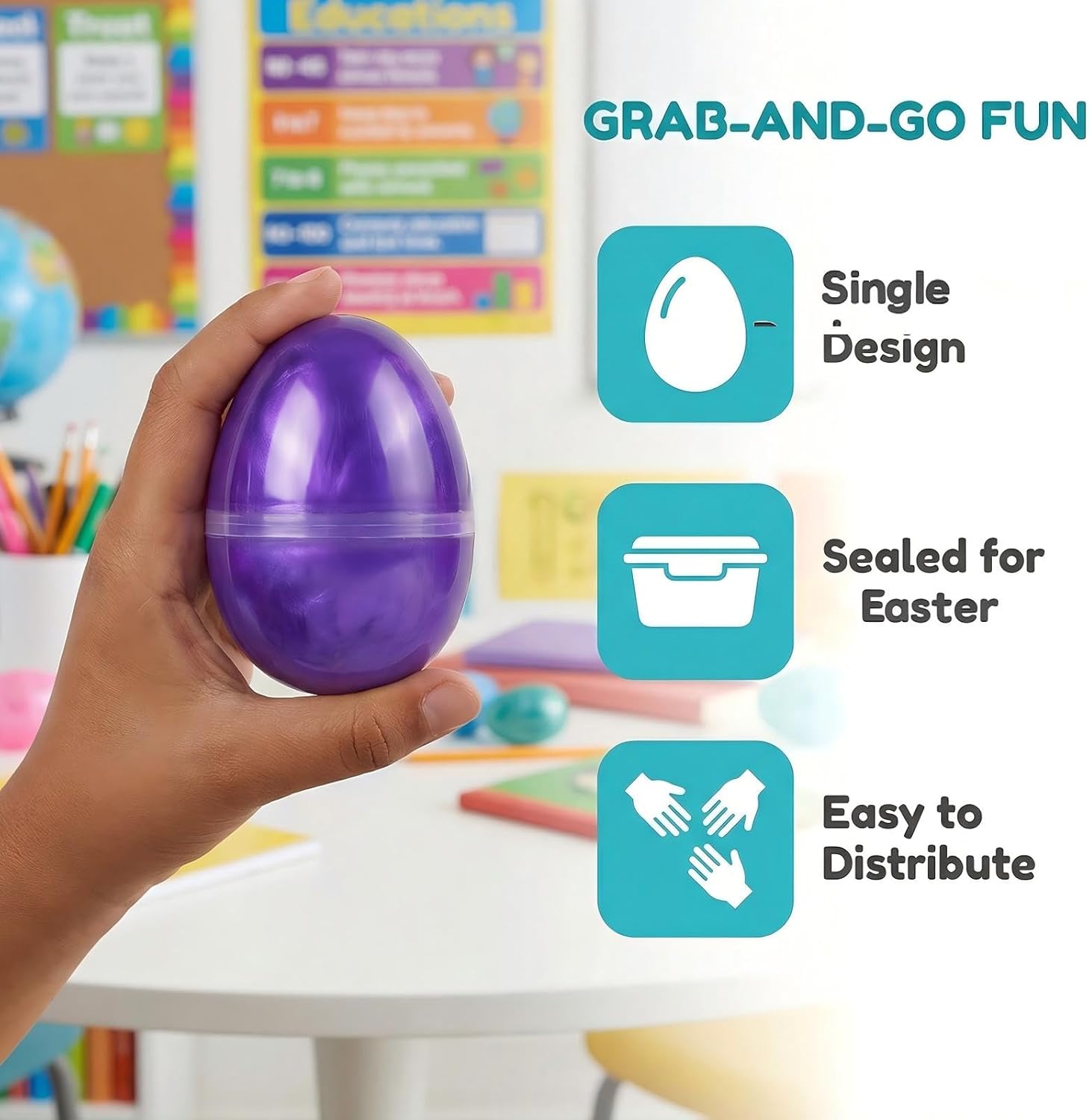 6 Pack Easter Eggs Toys Slime Eggs Toys for Kids Boys Girls Easter Basket Stuffers Essentials Egg Fillers Egg Hunt Party Favors Gifts