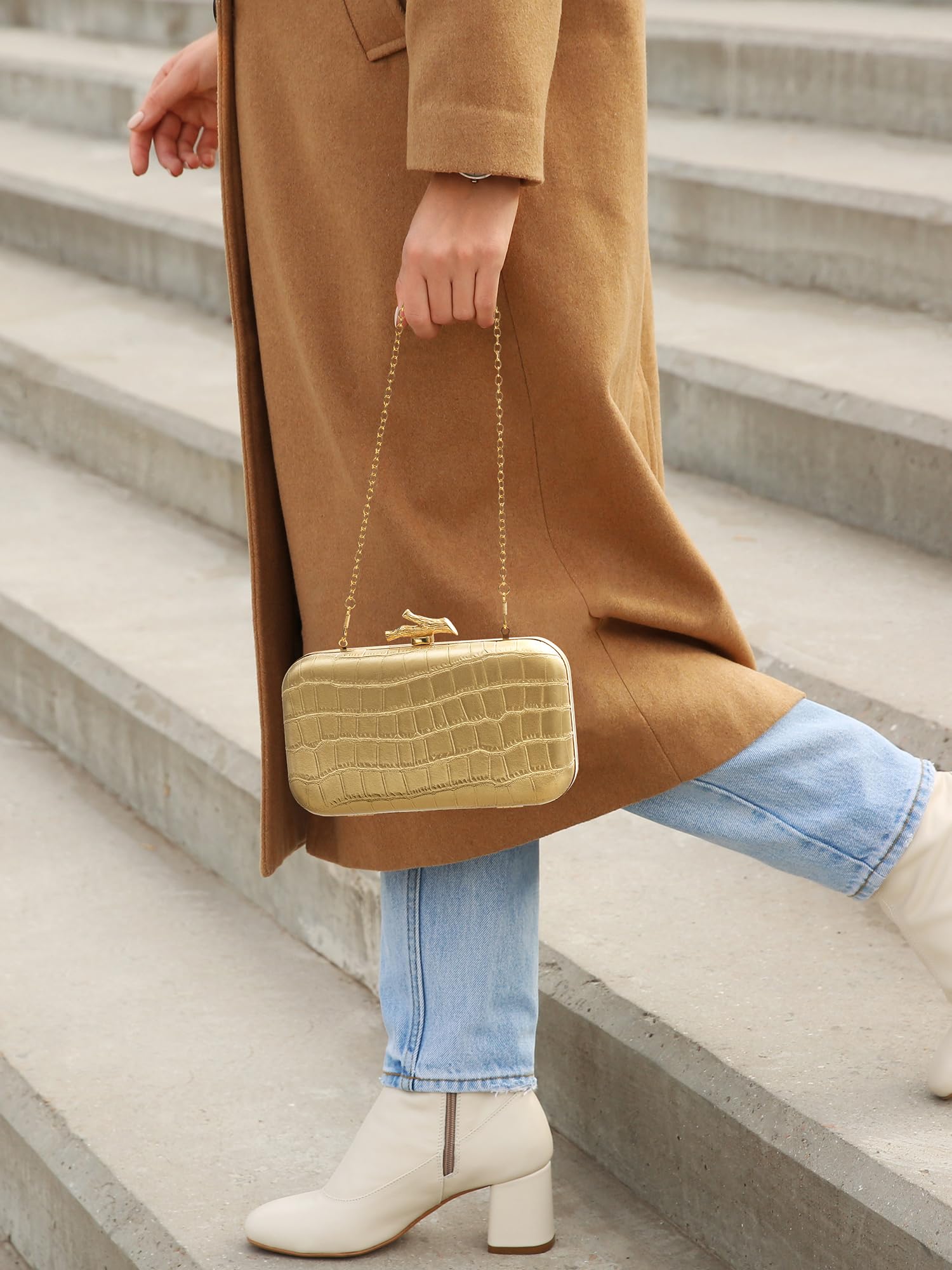 CHUNLI Bolsos de mano para mujer, para noche, boda, elegante, tejido formal, de piel sintética, bolsos de diseñador para mujer