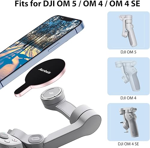 Miniatura 4 de Magnetic Phone Clamp for DJI, Adapter Mount for DJI Gimbal Stabilizer Osmo Mobile 6 OM 5 OM 4 OM 4 SE, DJI OM Accessories Fit for Magsafe iPhone