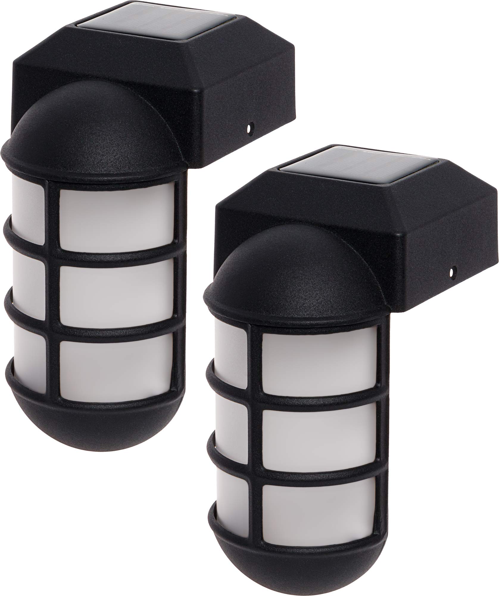 GreenLighting Marina Solar Post Cap Lights Fits 4x4 Nominal Wood Outdoor Solar Powered Post Cap Light, Fence Post, Landscaping, Deck, Garden- Bright LED, Waterproof Nautical Lighting Black 2 Pack