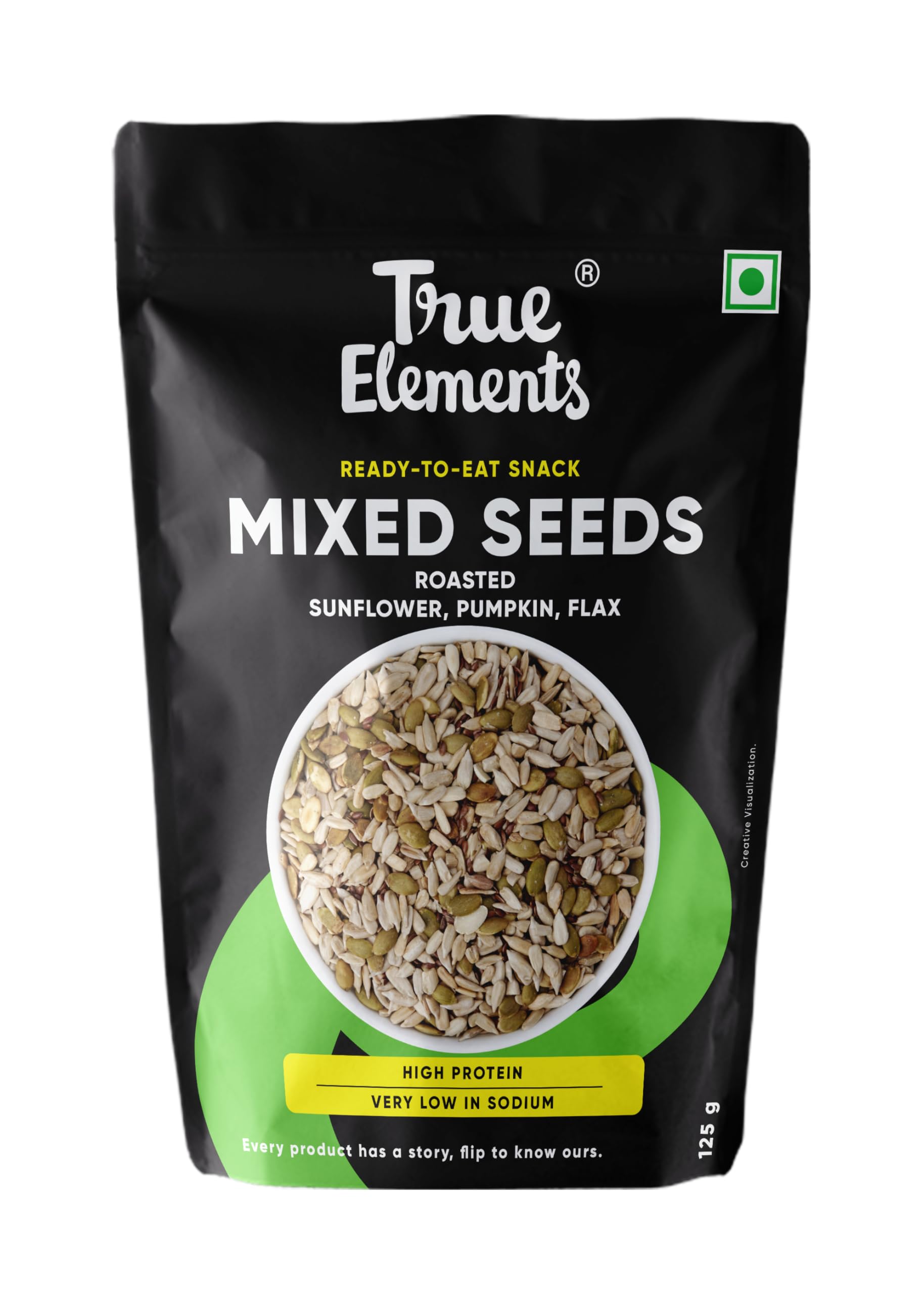See full amazon price history chart for True Elements Roasted Pumpkin, Sunflower and Flax Seeds 125gm - Healthy Seeds Mix True Elements Roasted Pumpkin, Sunflower and Flax Seeds 125gm - Healthy Seeds Mix (B013SVXOXM) Amazon Price History, Amazon Price Tracker