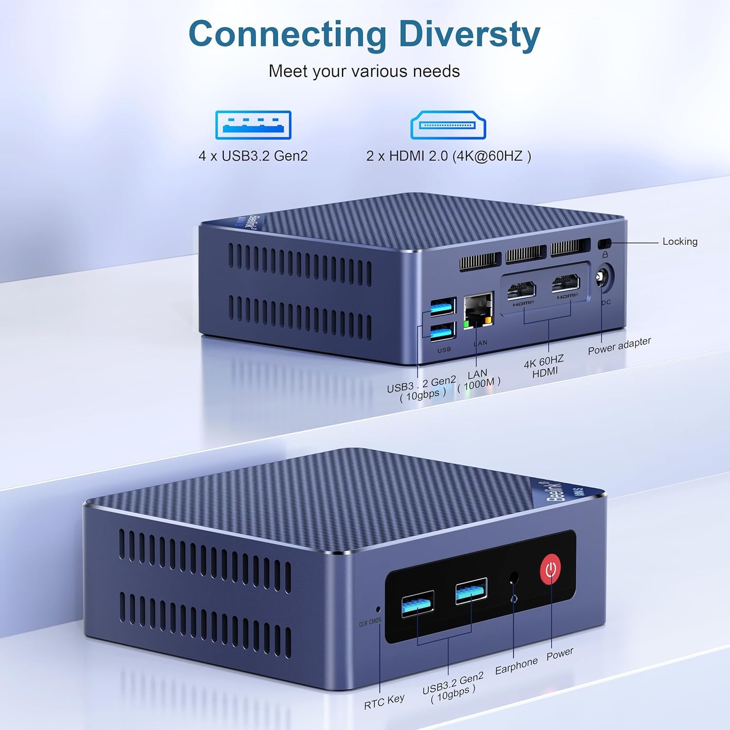 Beelink Mini S13 Mini PC,Intel 13th Twin Lake N150(Upgraded