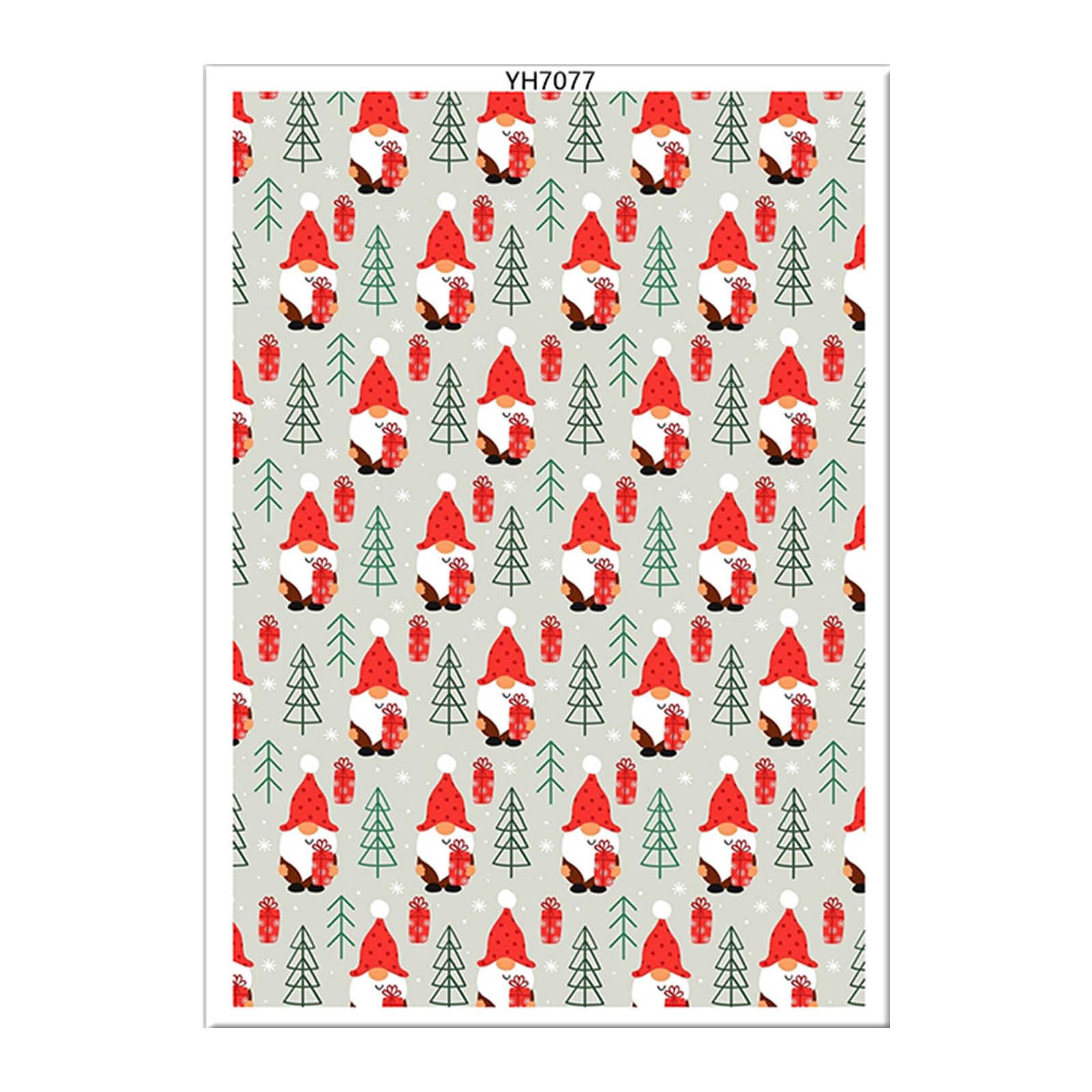 Msioytog Yh7077 Clay Transfer Paper Christmas Transfer Paper Clay Sheets For Earrings Jewelry Making Sheets Christmas For Earrings