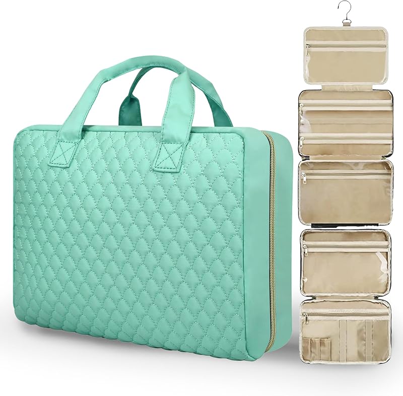 Necessaire de viagem removível urophylla com gancho e organizador para cosméticos