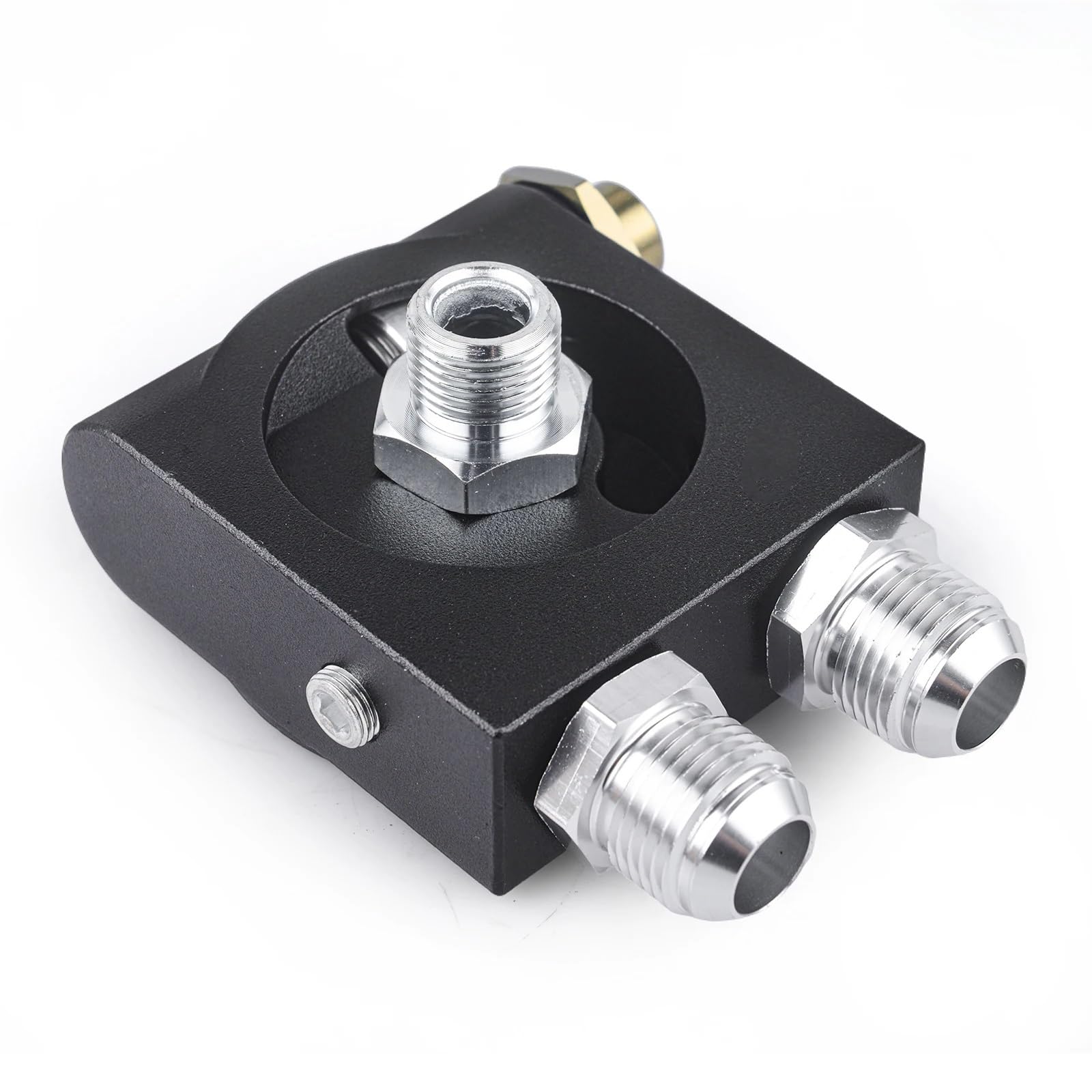 Adaptador Universal Cuadrado para Filtro de Aceite Tipo sándwich con termostato de 90 °C AN8/AN10 3/4"-16 UNF