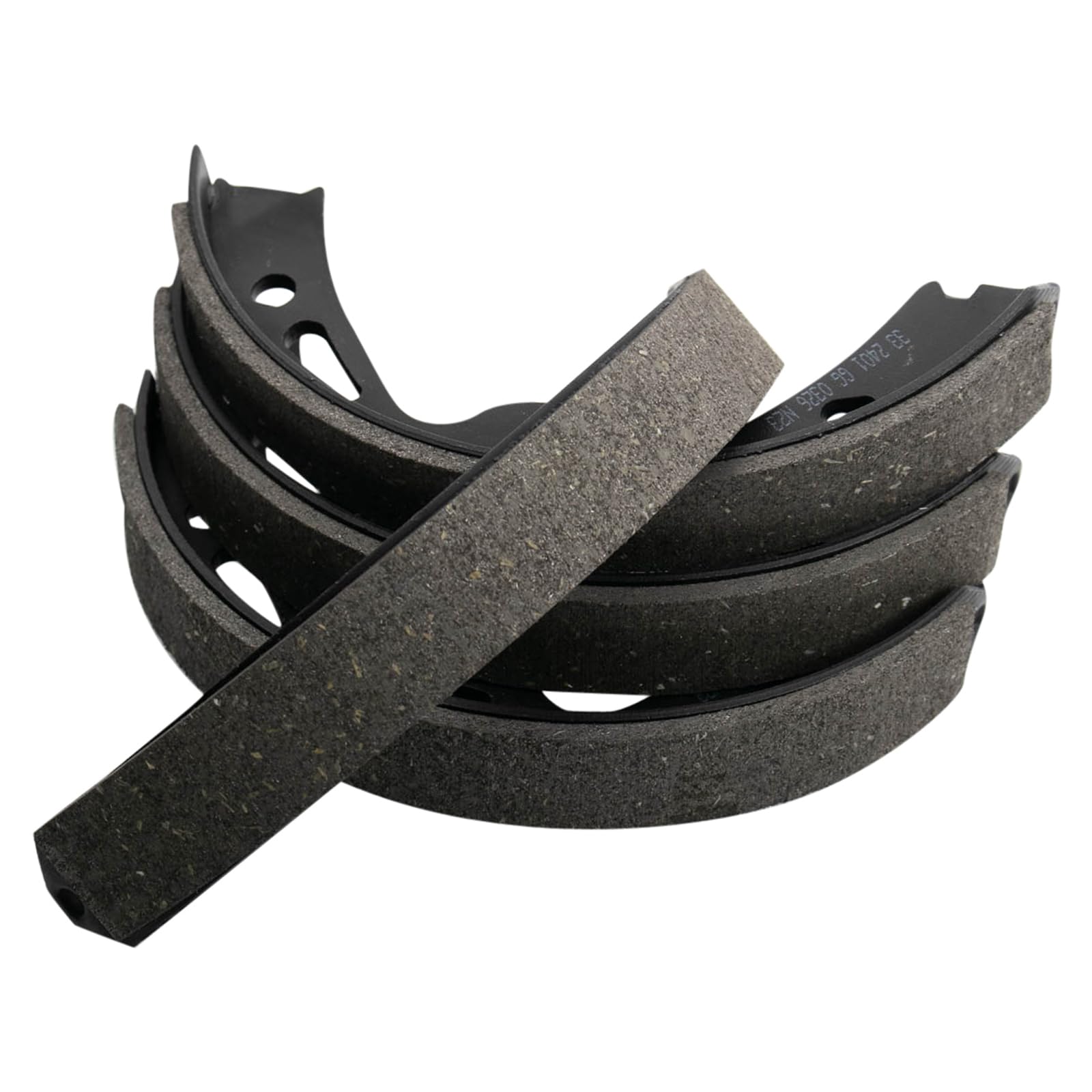 TRQ Rear Parking Brake Shoe Set Compatible with 2006-2016 Porsche 911 2000-2013 Boxster 2006-2012 Cayman