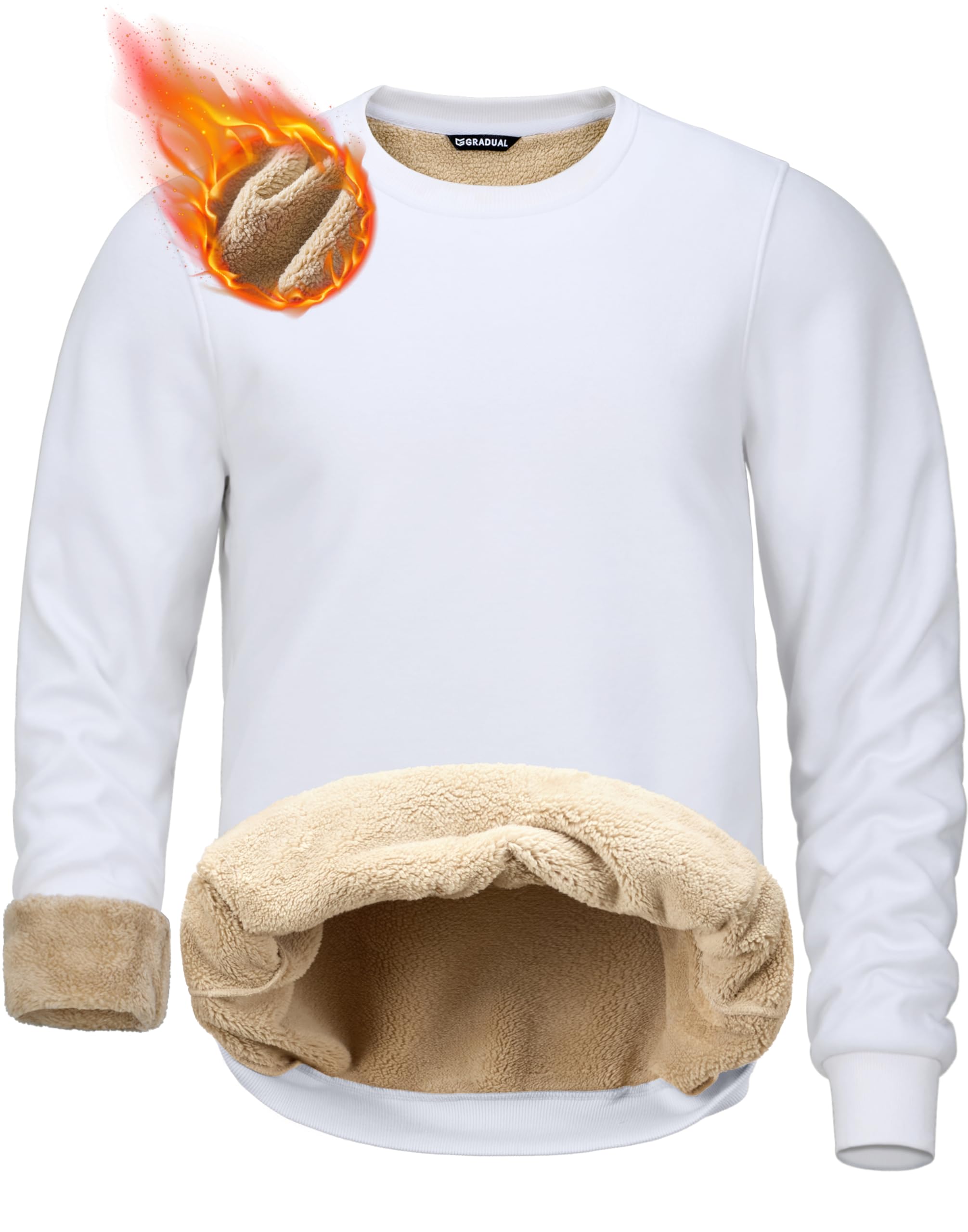 G Gradual Sherpa Lined Crewneck