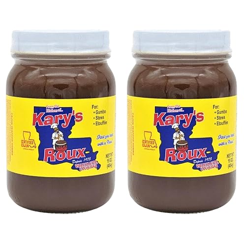 Kary's "Original" Roux de 16 onzas (paquete de 2)  rico y auténtico sabor cajún  Lo mejor para gumbo, guisos y etouffee  Eleva tu cocina con la rica