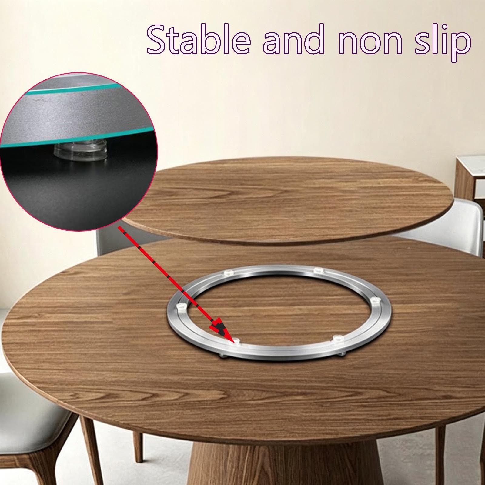 Schwenkplatten-Hardware, Tischkernlager, Runder Haushaltstisch Drehbar