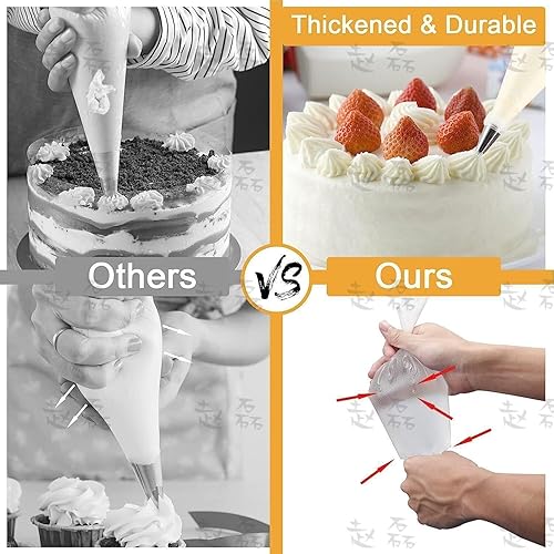 Miniatura 5 de 100 paquetes grandes desechables de pastelería bolsas de glaseado para tartas, cupcakes, bolsas de decoración de EE. UU