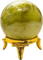 Vista 43 de Amazing Gemstone Bola de cristal de cuarzo transparente con soporte, bolas de meditación de esfera de cristal de 1.5 pulgadas para brujería y bolas