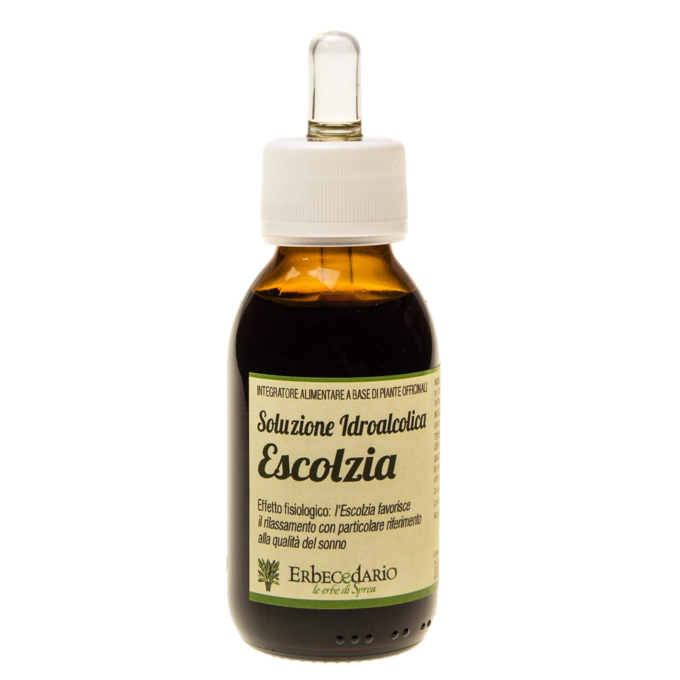 Tintura Madre Escolzia Erbecedario, Soluzione Idroalcolica, Gocce Per Dormire Naturali, Gocce Rilassanti Adulti Per Dormire La Notte, Calma Stress Per Un Sonno Profondo Tutta Notte, 1 Flacone 100 ml