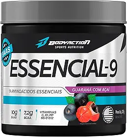 Essencial 9 EAA Aminoácios Essenciais 225g Sabor Guaraná com açaí Bodyaction
