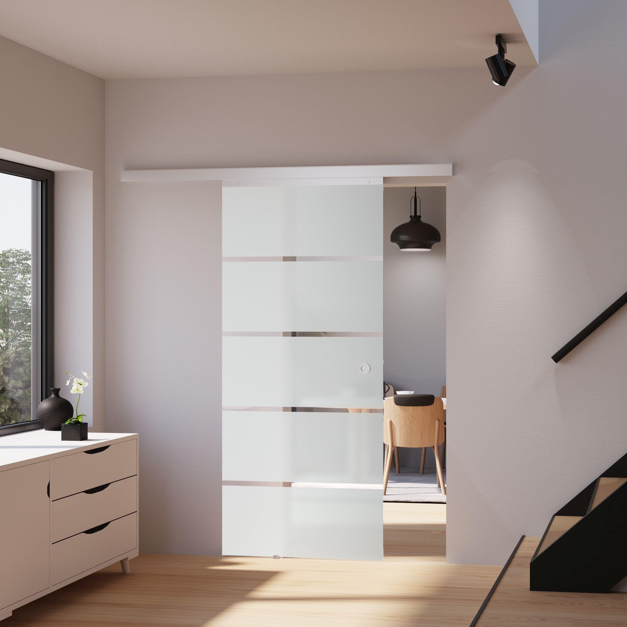 inova Glas-Schiebetür Glas-Schiebetür Komplettset