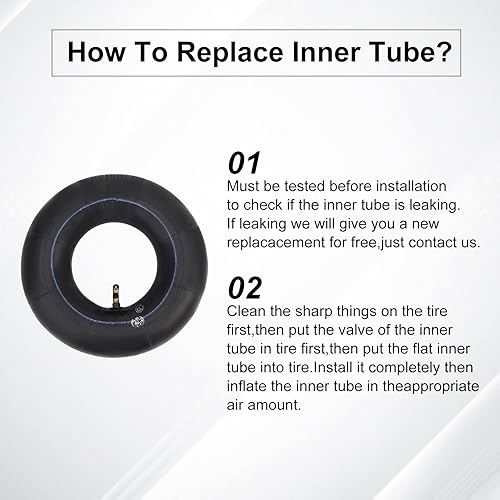 Miniatura 4 de LYARCT Tubo interior 300-4 con TR87 1 pieza para scooter Razor E300 E325 cohete de bolsillo carrito de utilidad camión de mano cuatrimoto