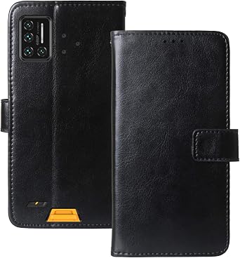 Stand Premium Retro Business Flip Leather Case Protector Bumper for UMIDIGI Bison/Bison 2021 6.3" TPU Silicone Protection Phone Cover Skin Folio Book Card Slot Wallet MagneticBlack