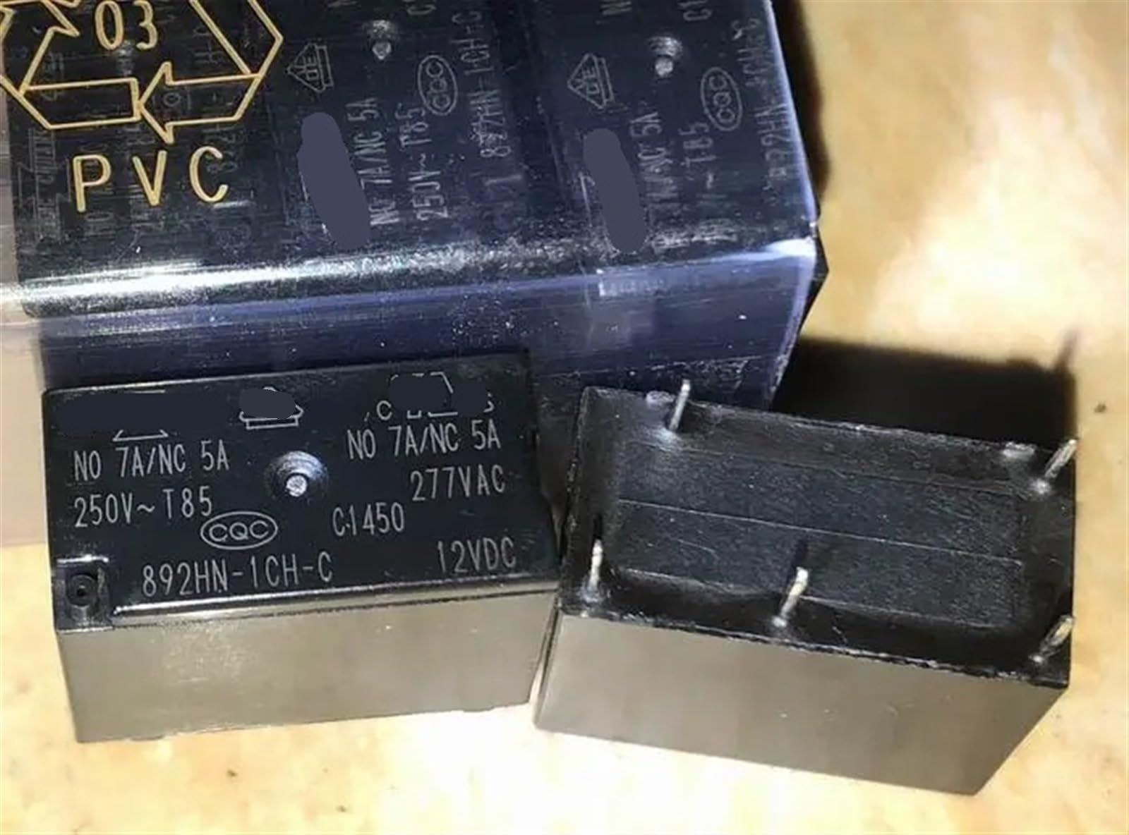 Relé 5 pines 12VDC 892HN-1CH-C interruptor electromagnético 33F-1C-12V-7A-720ohm 2