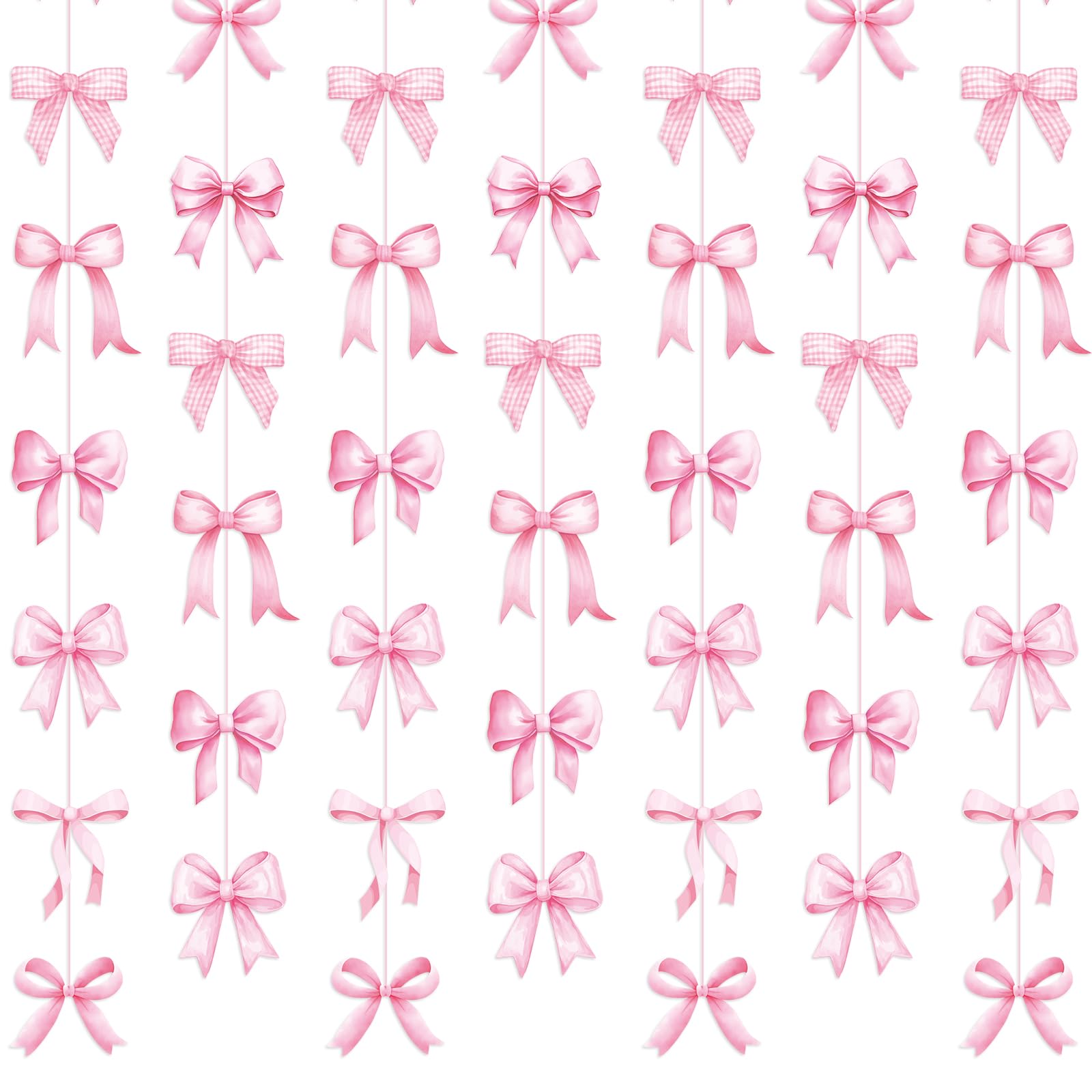 Animal Rights Stickers 8-Piece Pink Bow Garland Banner - Coquette Party  Decor For Birthday, Wedding, Bachelorette Heart Shaped Stickers, image size:1600x1600