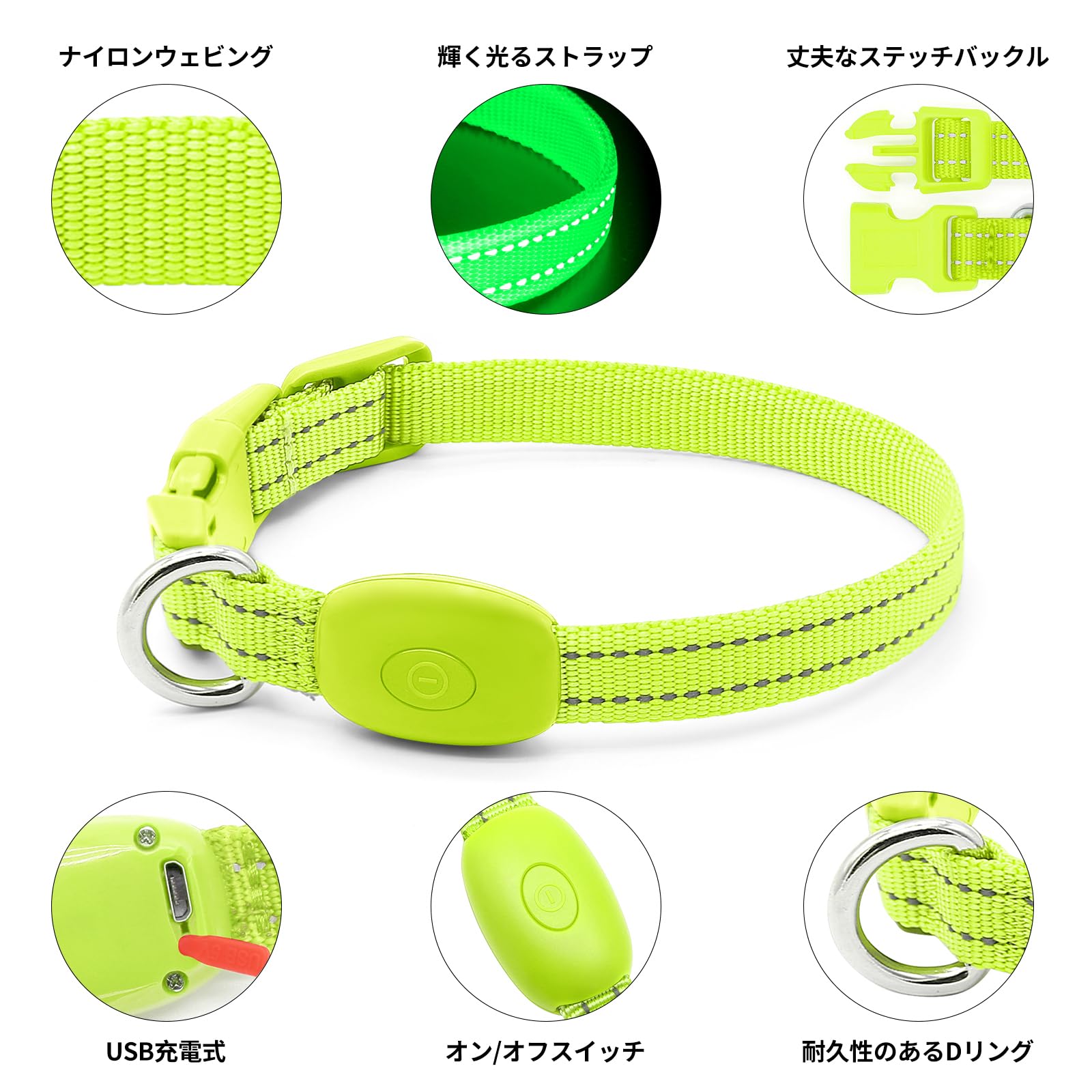 Illumifun LED Dog Collar for Puppy USB Rechargeable Light Up Collar - Image 3