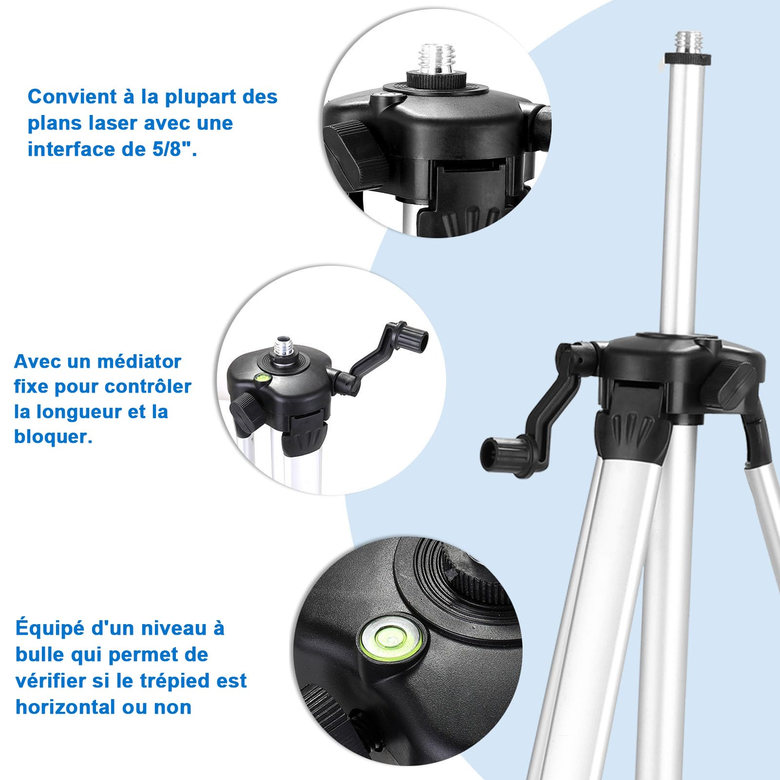 Niveau Laser en 360° 4D 16 Lignes D'auto-Nivellement du Niveaux Laser Vert Rotatif | 2 * Batteries de 2400 mAh Rechargeables | IP54 Imperméable | Télécommande | Niveau Laser 360