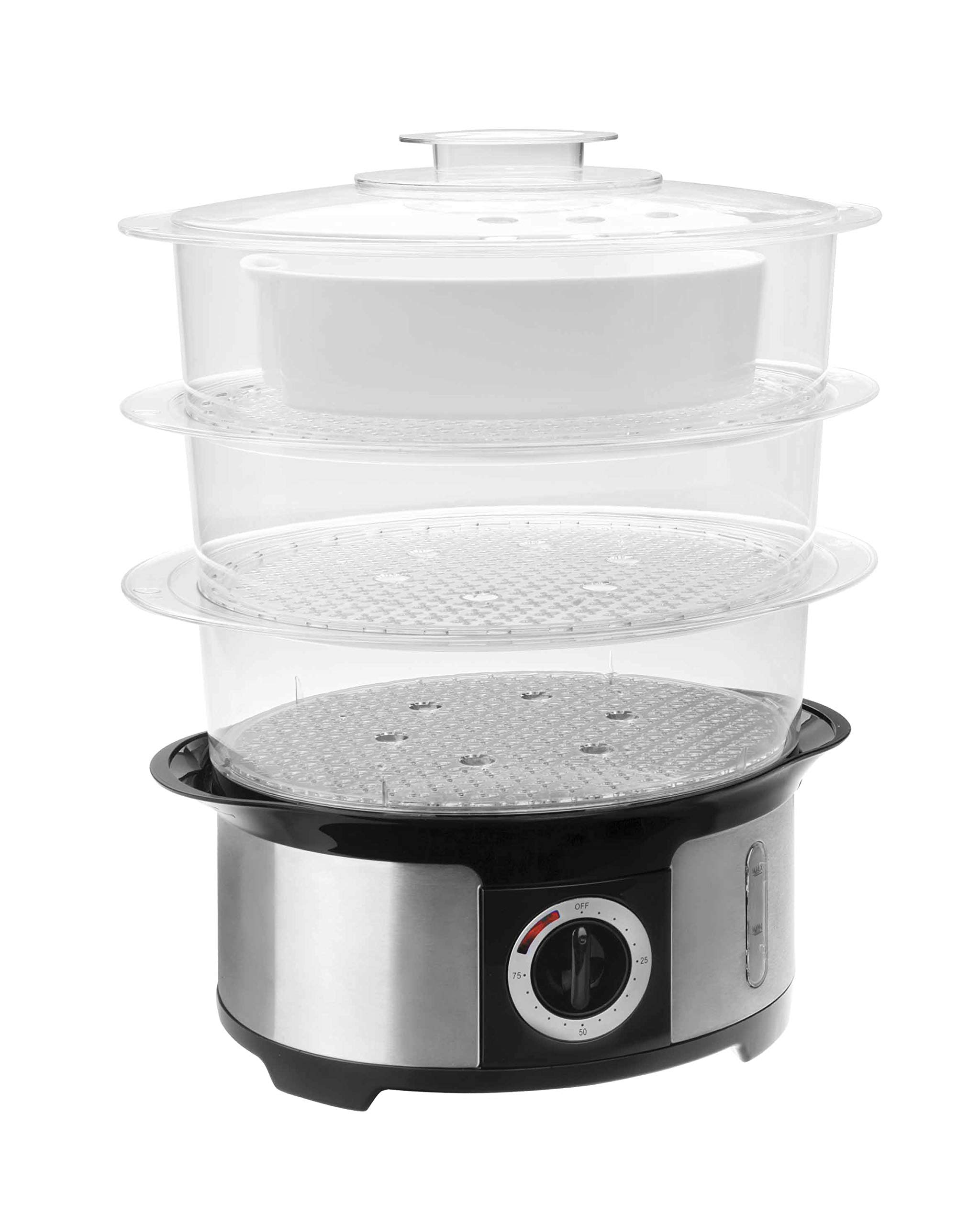 LACOR - Cocedor eléctrico a Vapor, 1000W, Libre de BPA