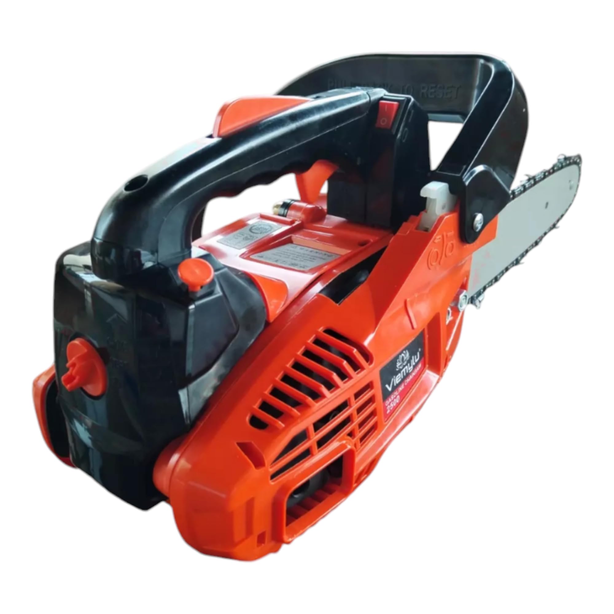 Motosierra de gasolina para poda, 25cc, hoja de 25 cm, 2 tiempos, kit de montaje