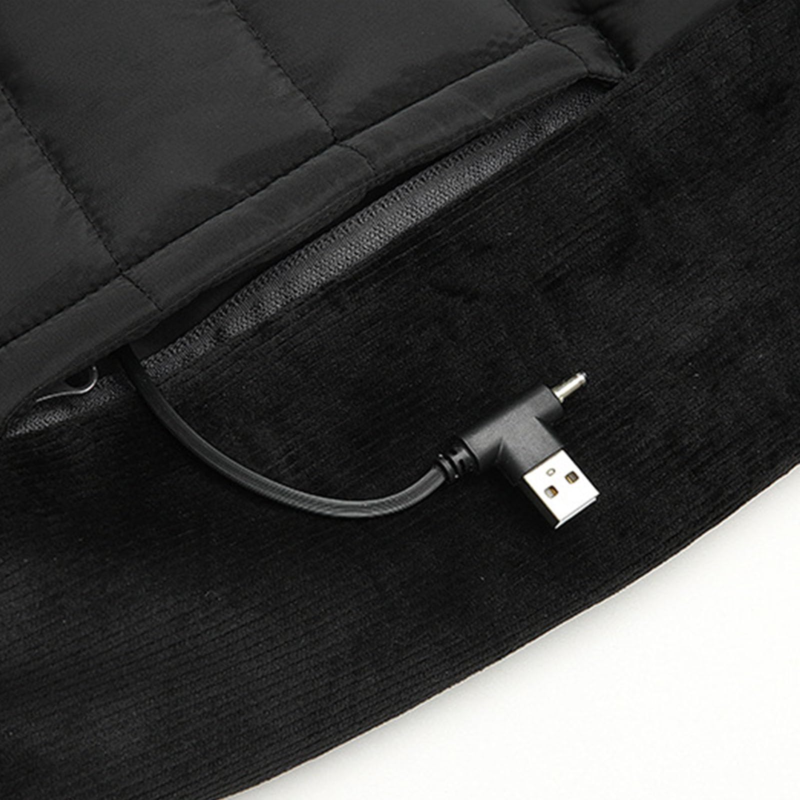 Greabuy Gilet riscaldato ricaricabile da donna, regolabile, 3 colori, design leggero, antivento, per attività quotidiane, gilet riscaldato tramite USB per le donne