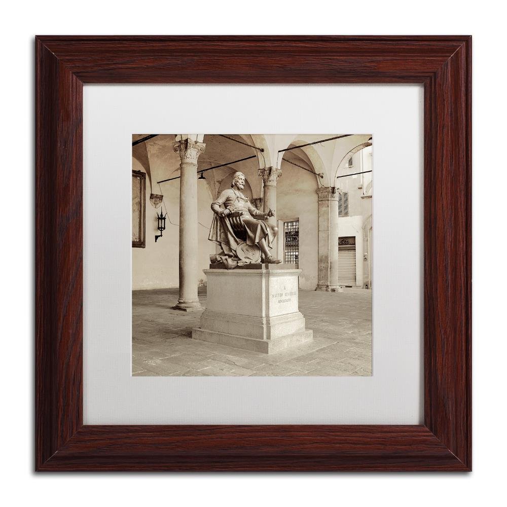 Trademark Fine Art Lucca II by Alan Blaustein White Matte Wood Frame 11x11-Inch