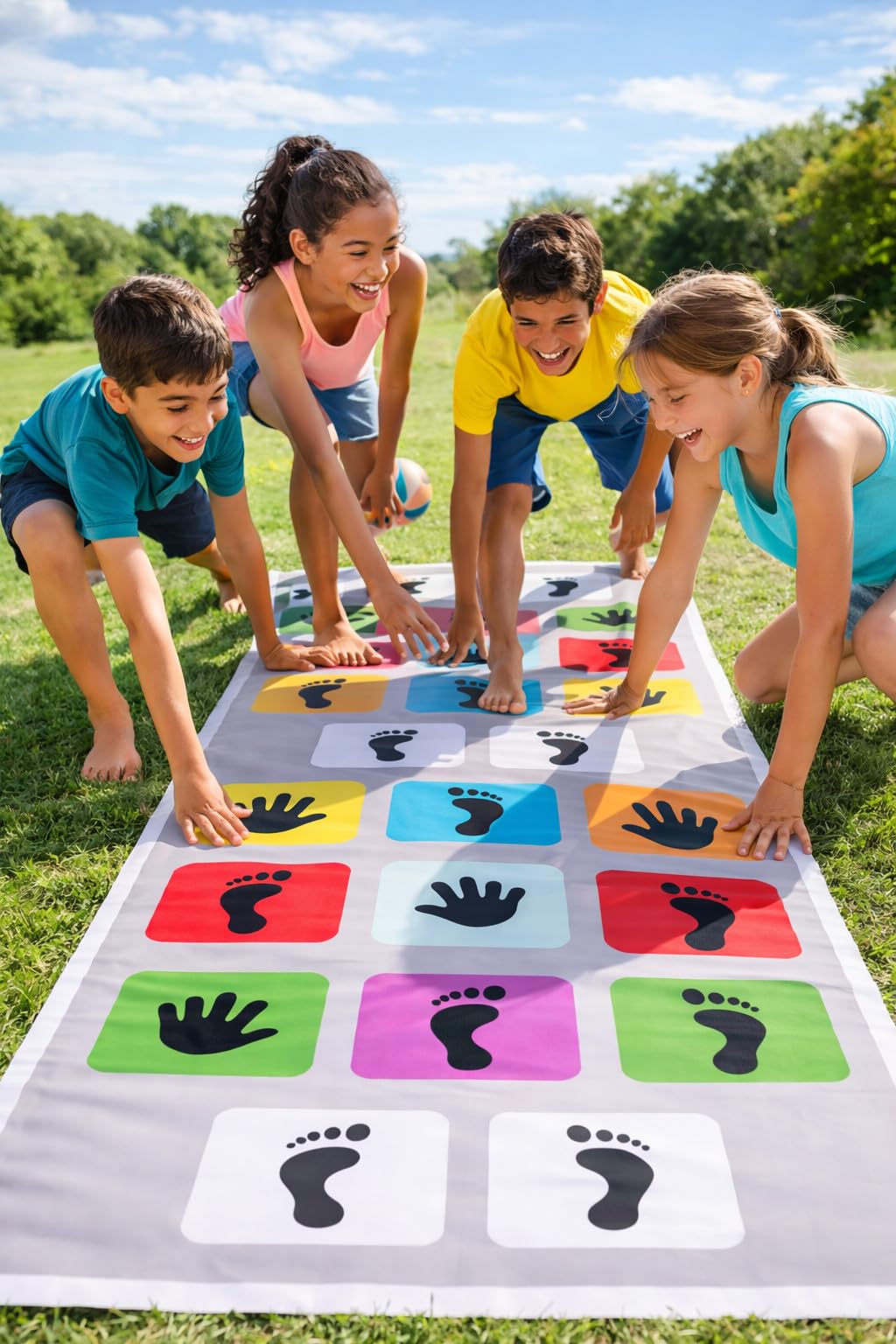 Cartvilla Jumbo Play Floor Games 2.5 feet x 8 feet- PVC Flex Material Game for Kids n Adults Family Game, Kith Kith, Stapu, Langdi (M-1) 3