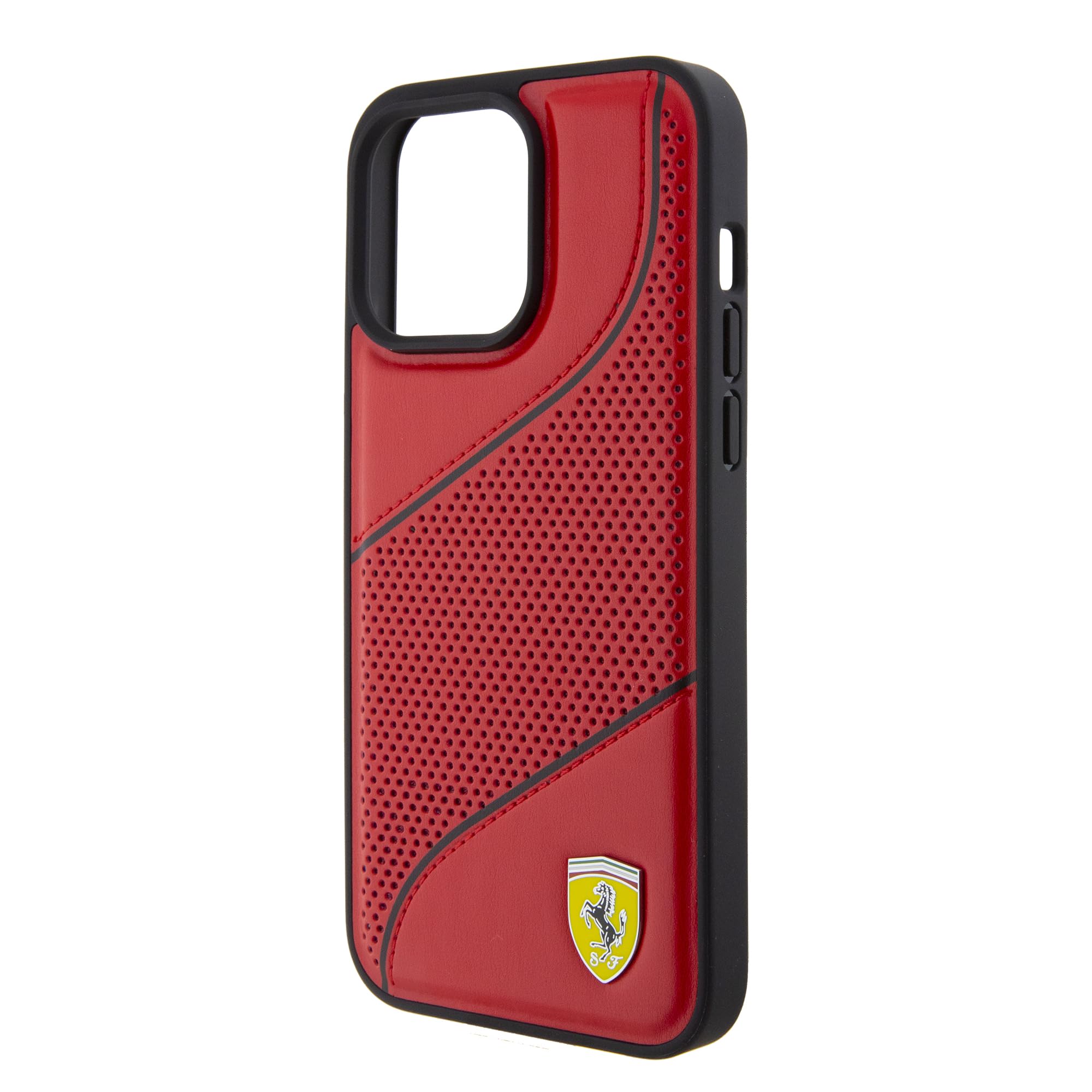 Custodia Per IPhone 15 Pro In Vera Pelle Ferrari - Design Elegante, Protezione Urto, Logo Metallico - Foto 7