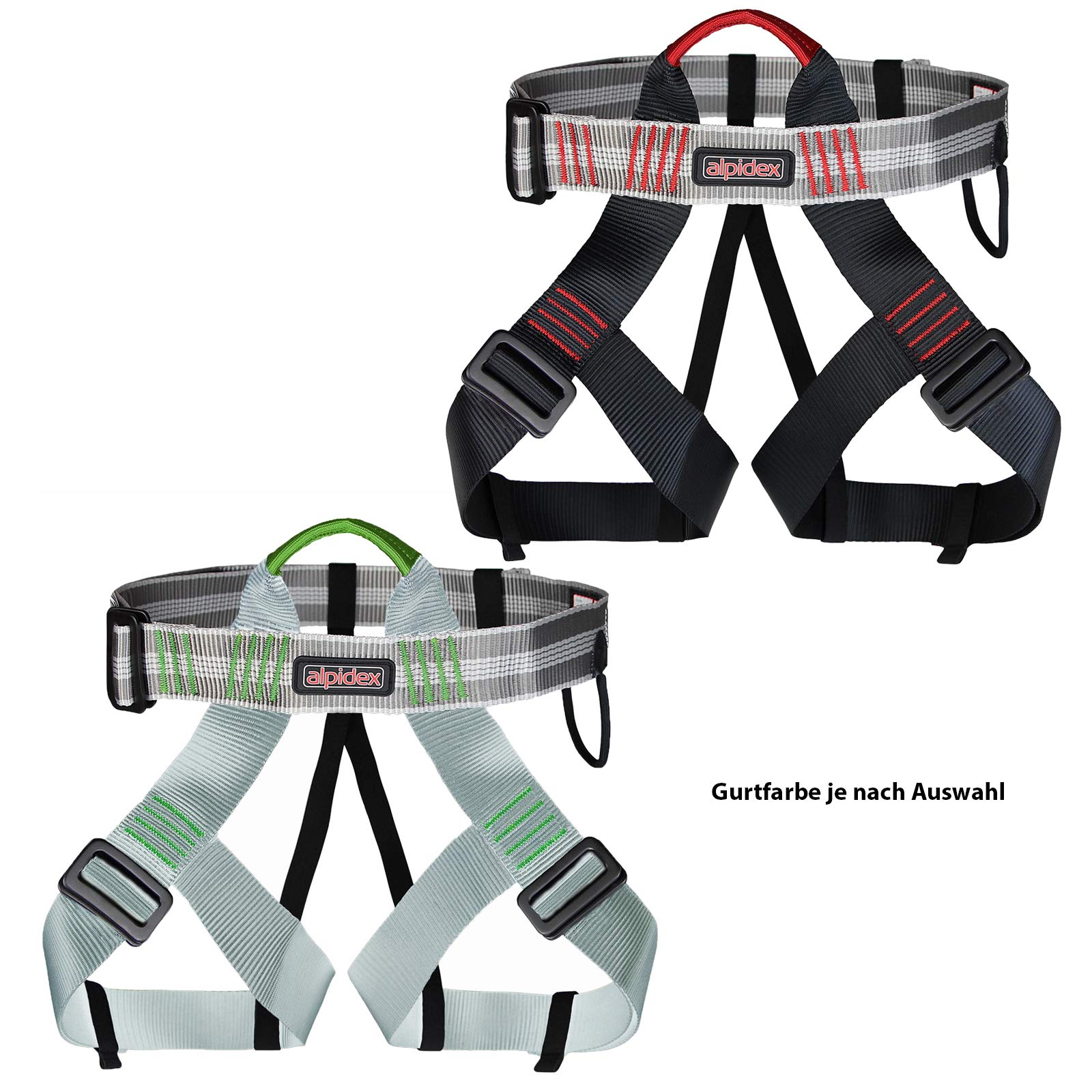ALPIDEX Casco Universale per Arrampicata + ALPIDEX Imbracatura + Stubai Set da Via Ferrata Basic 3.0