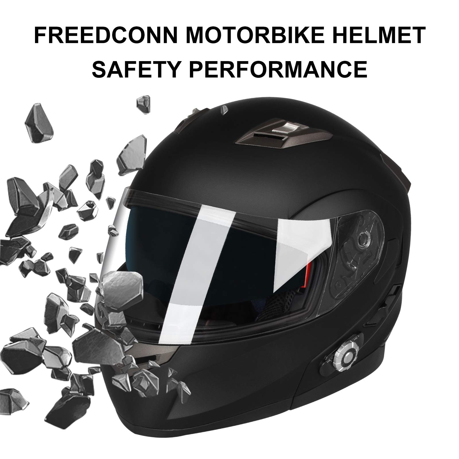 Buy FreedConn Motorcycle Bluetooth Helmet,Bluetooth Integrated Modular